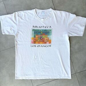 Vintage 90s Puerto Vallarta Biblioteca Los Mangos Thrashed T-Shirt